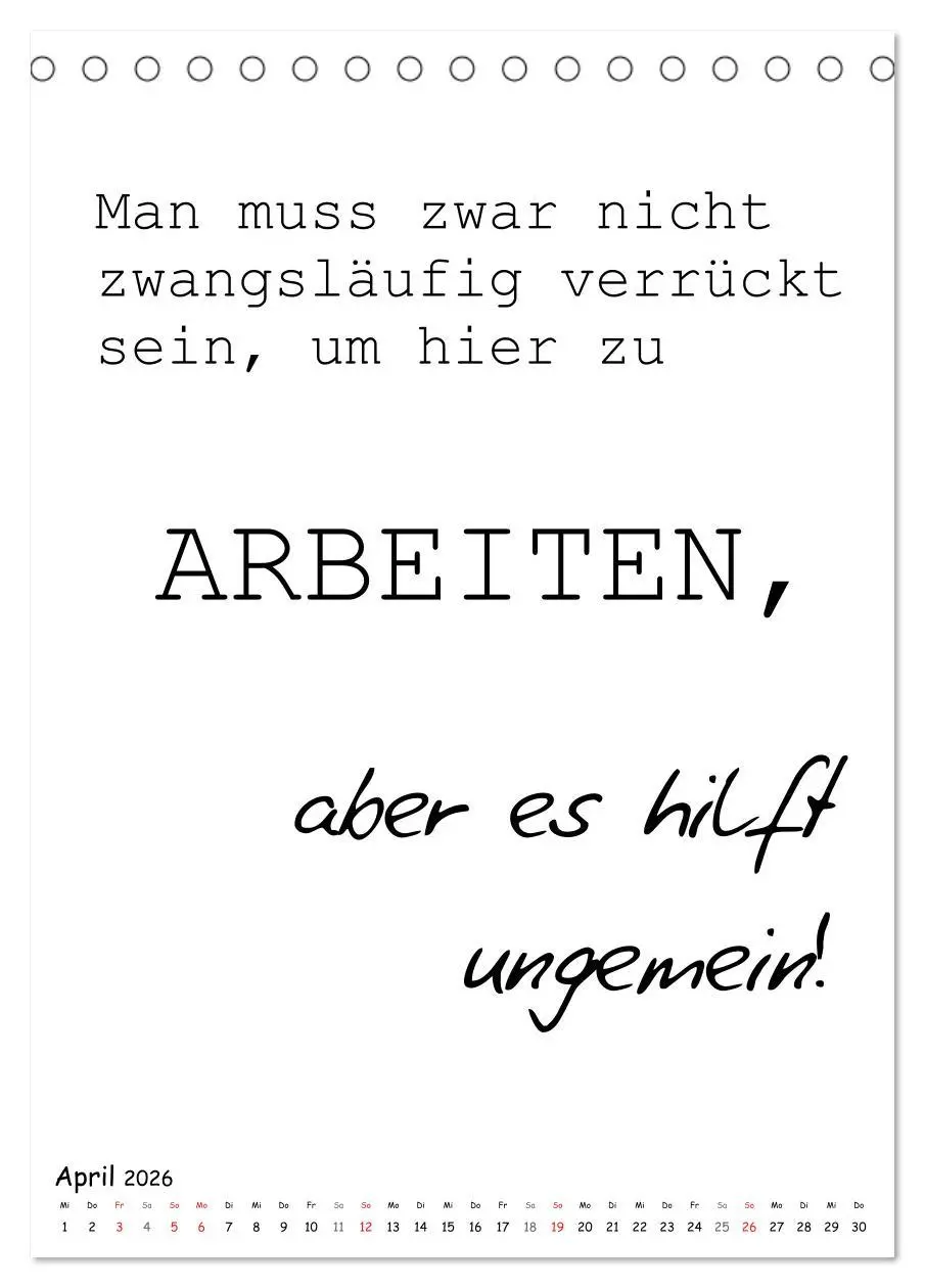 Bild: 9783516387247 | Typo-Kalender für das Büro. Gemeine und lustige Sprüche...