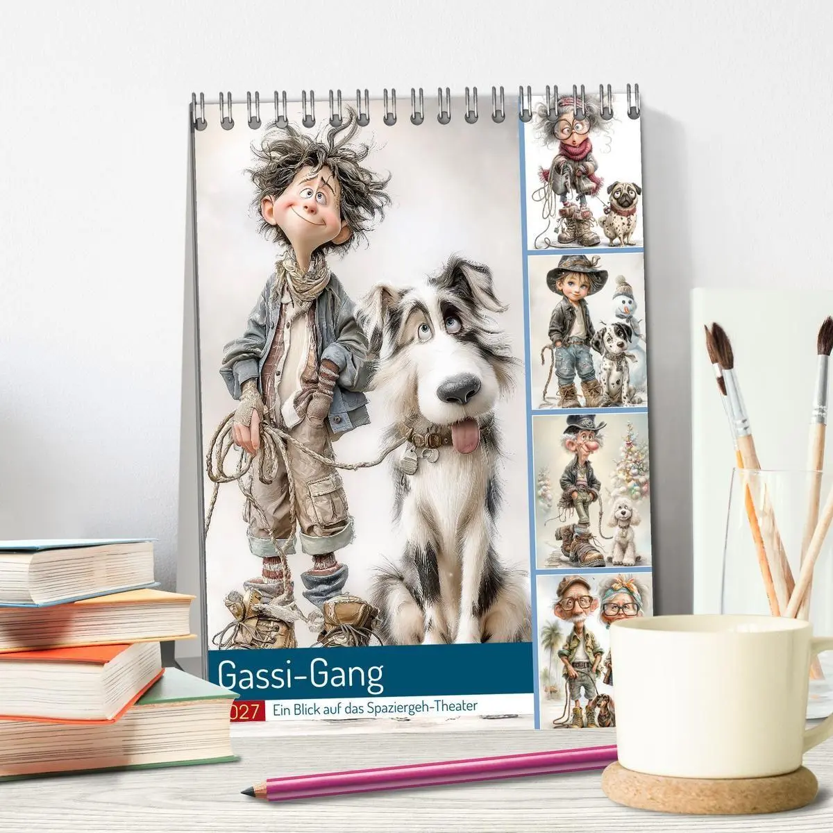 Bild: 9783516907247 | Gassi-Gang (Tischkalender 2027 DIN A5 hoch), CALVENDO Monatskalender