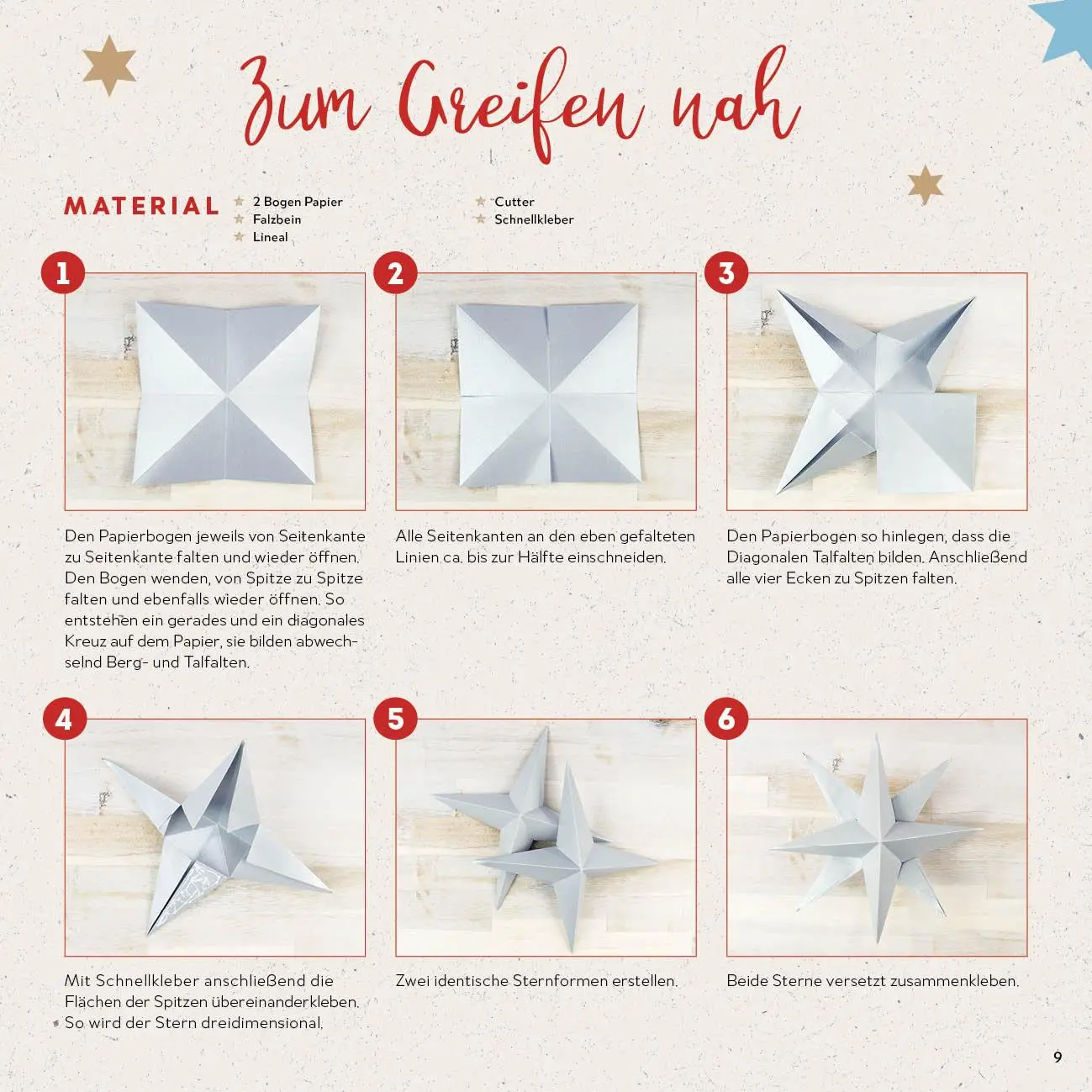 Bild: 9783745907247 | Origamisterne? Gerne! - Natural Christmas - Weihnachtliches...