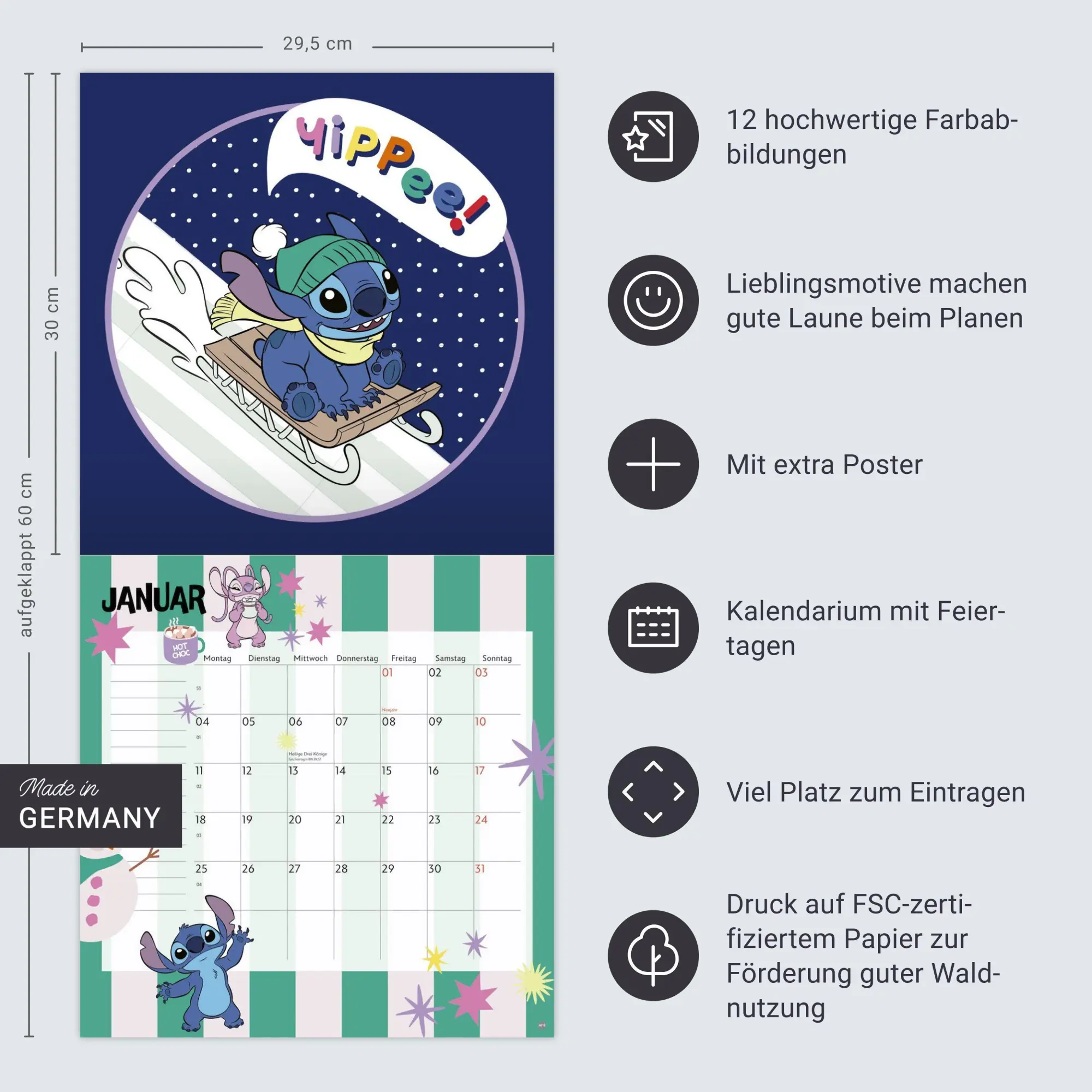 Bild: 9783756417247 | Stitch Broschurkalender 2027 | Kalender | 28 S. | Deutsch | 2027