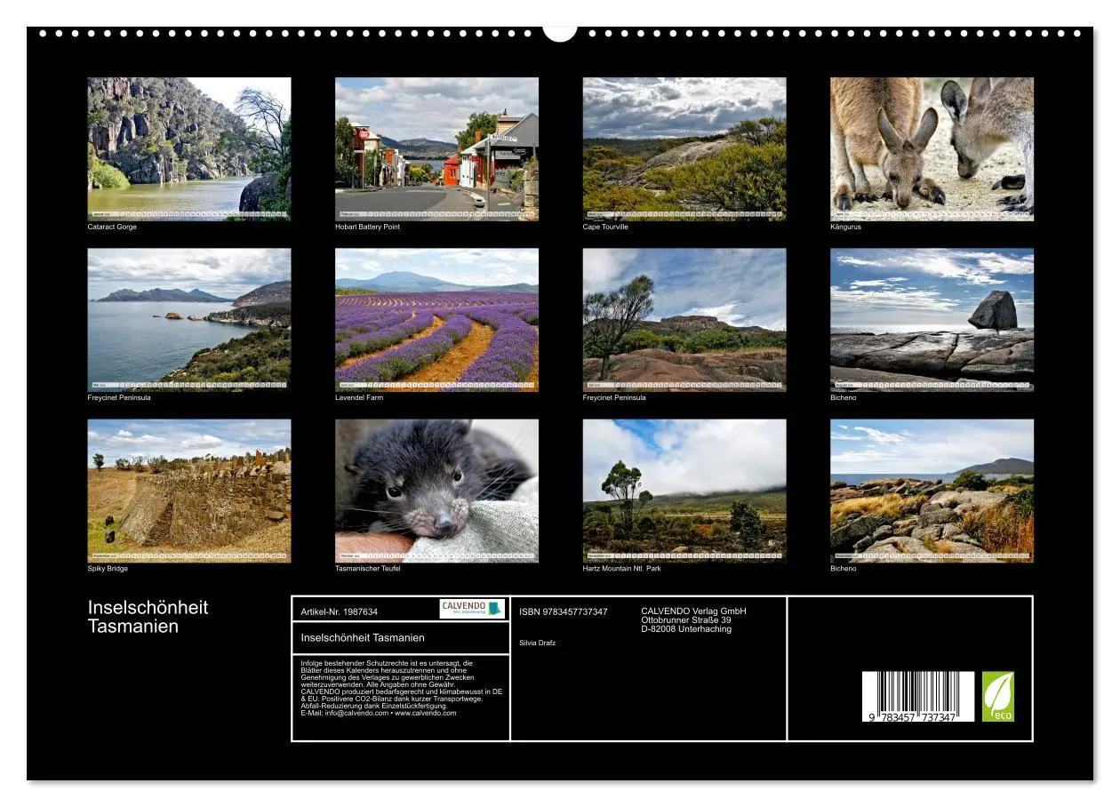 Bild: 9783457737347 | Inselschönheit Tasmanien (hochwertiger Premium Wandkalender 2026...