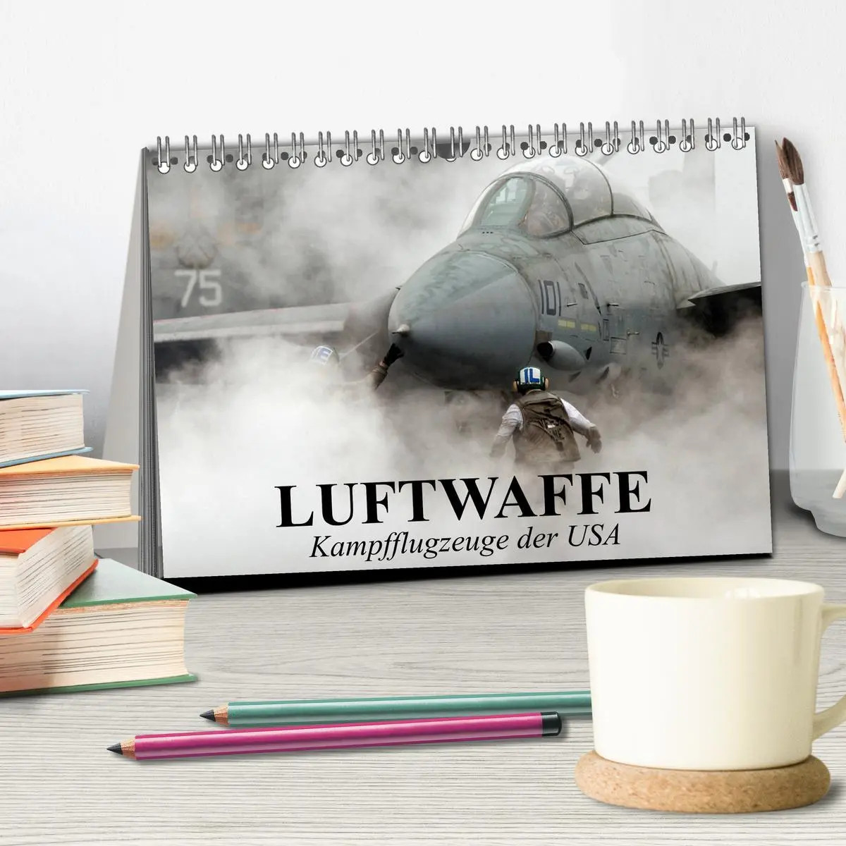 Bild: 9783516067347 | Luftwaffe. Kampfflugzeuge der USA (Tischkalender 2026 DIN A5 quer),...