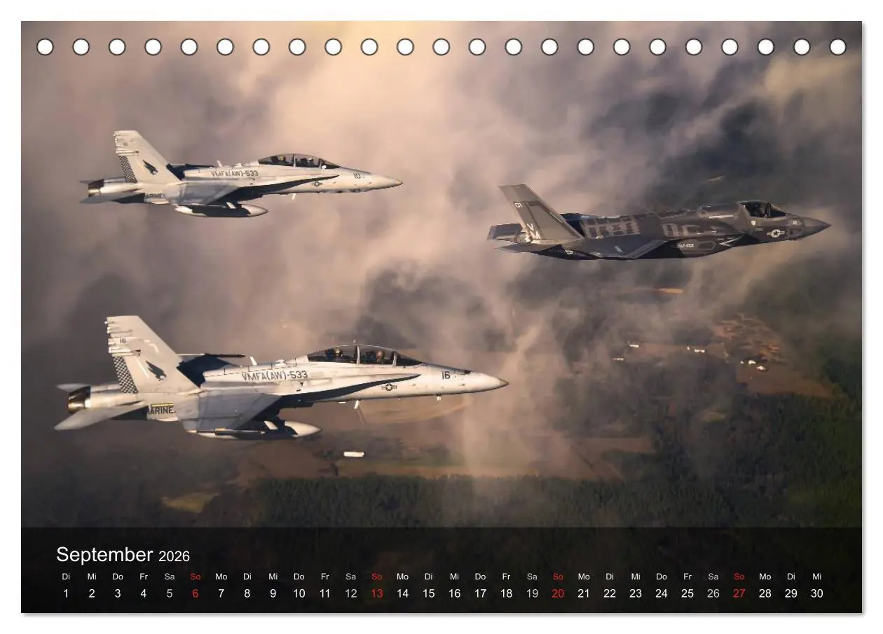 Bild: 9783516067347 | Luftwaffe. Kampfflugzeuge der USA (Tischkalender 2026 DIN A5 quer),...