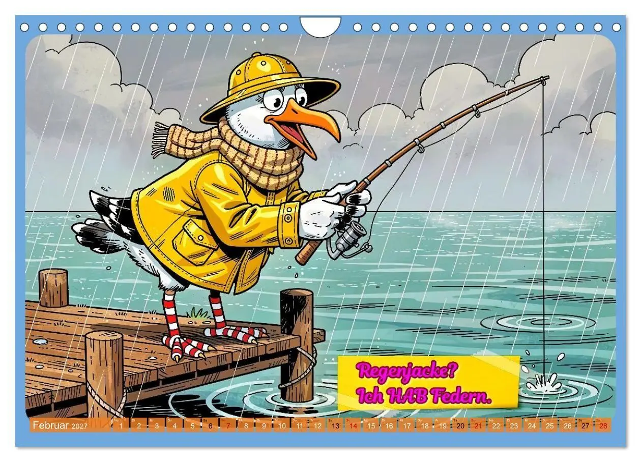Bild: 9783516757347 | Lustige Möwen von der Küste (Wandkalender 2027 DIN A4 quer),...