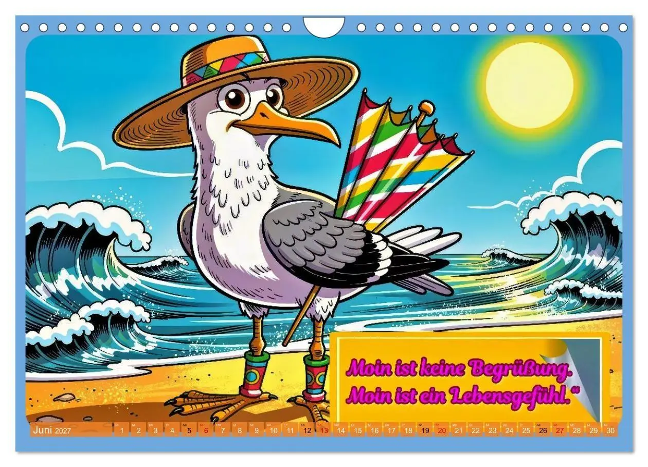 Bild: 9783516757347 | Lustige Möwen von der Küste (Wandkalender 2027 DIN A4 quer),...