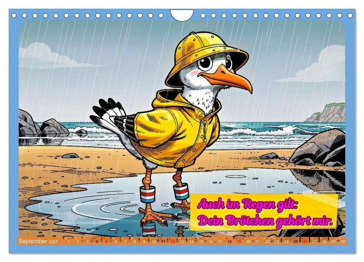 Bild: 9783516757347 | Lustige Möwen von der Küste (Wandkalender 2027 DIN A4 quer),...