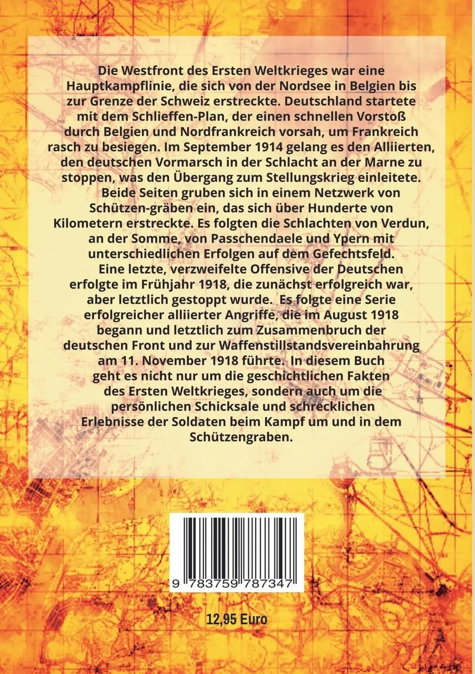 Rückseite: 9783759787347 | Der Erste Weltkrieg | Ernst-Ulrich Hahmann | Taschenbuch | Paperback