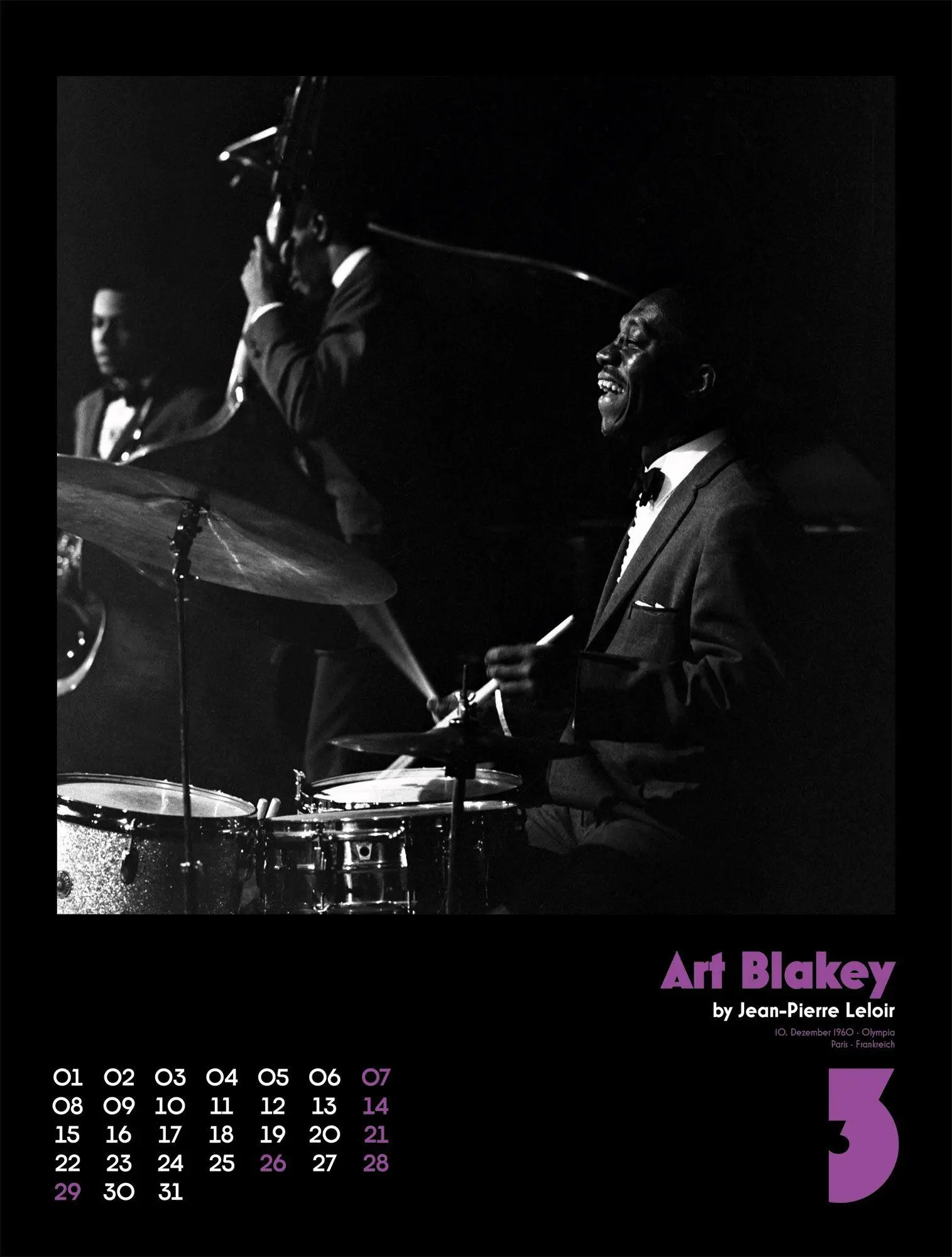 Bild: 9783838437347 | Jazz Kalender 2027 | Jean-Pierre Leloir (u. a.) | Kalender | 14 S.