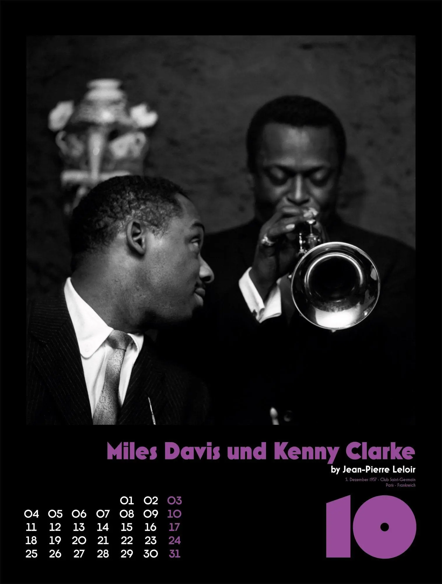 Bild: 9783838437347 | Jazz Kalender 2027 | Jean-Pierre Leloir (u. a.) | Kalender | 14 S.