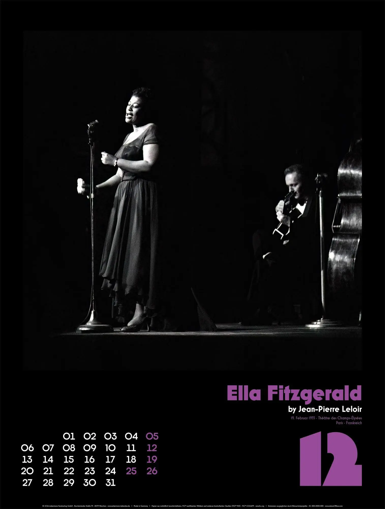 Bild: 9783838437347 | Jazz Kalender 2027 | Jean-Pierre Leloir (u. a.) | Kalender | 14 S.