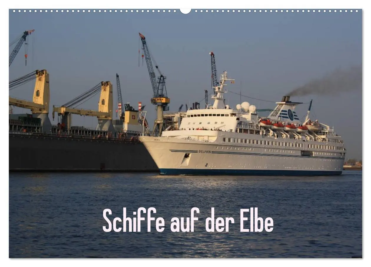 Cover: 9783516127447 | Schiffe auf der Elbe (Wandkalender 2026 DIN A2 quer), CALVENDO...