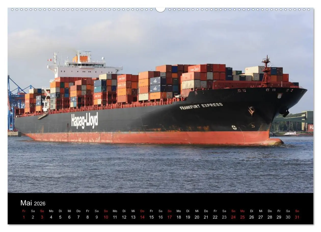Bild: 9783516127447 | Schiffe auf der Elbe (Wandkalender 2026 DIN A2 quer), CALVENDO...