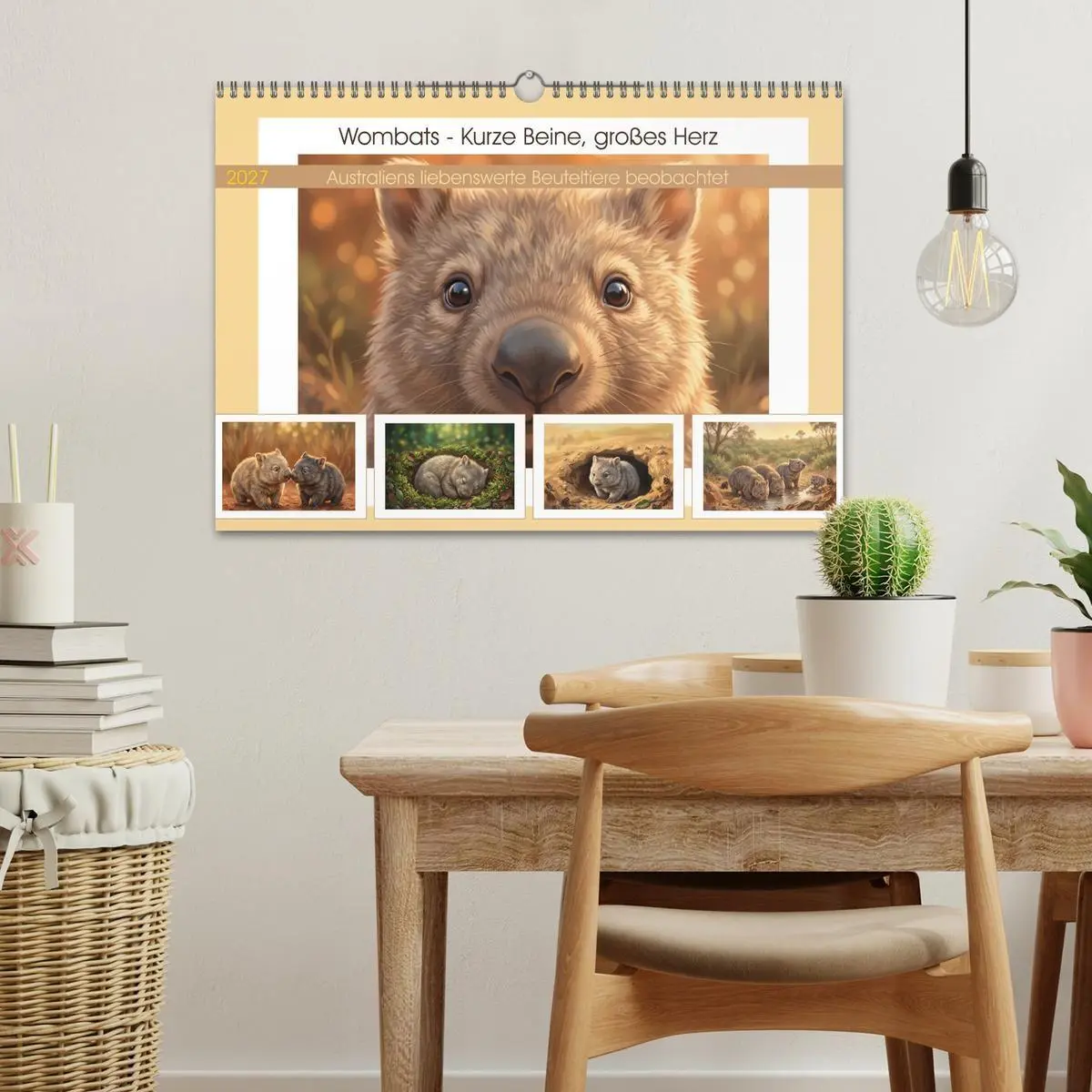 Bild: 9783516817447 | Wombats - Kurze Beine, großes Herz (Wandkalender 2027 DIN A3 quer),...