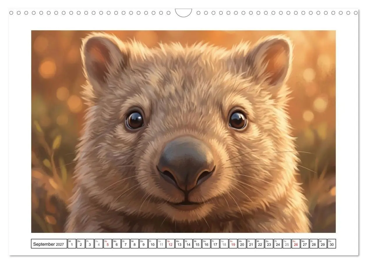 Bild: 9783516817447 | Wombats - Kurze Beine, großes Herz (Wandkalender 2027 DIN A3 quer),...