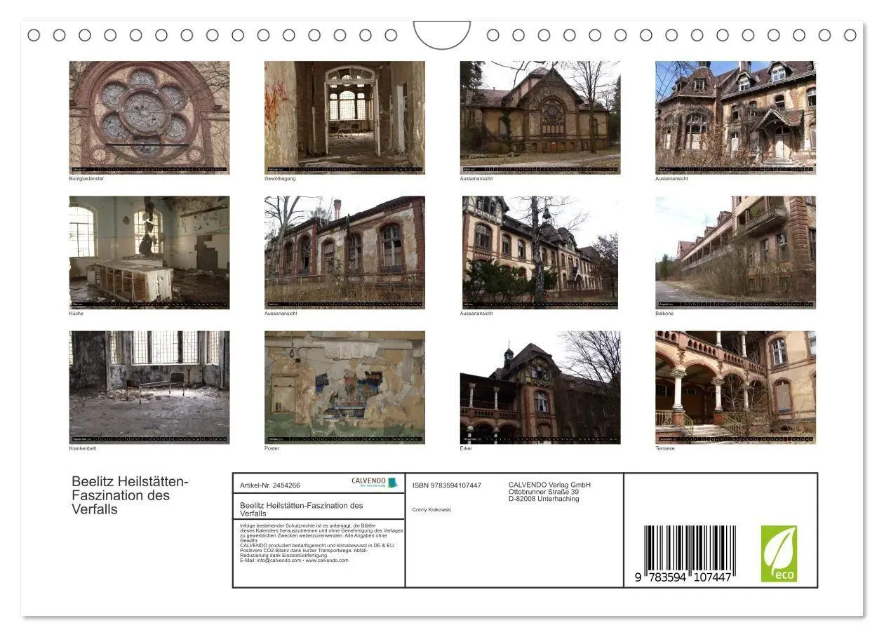 Bild: 9783594107447 | Beelitz Heilstätten-Faszination des Verfalls (Wandkalender 2027 DIN...