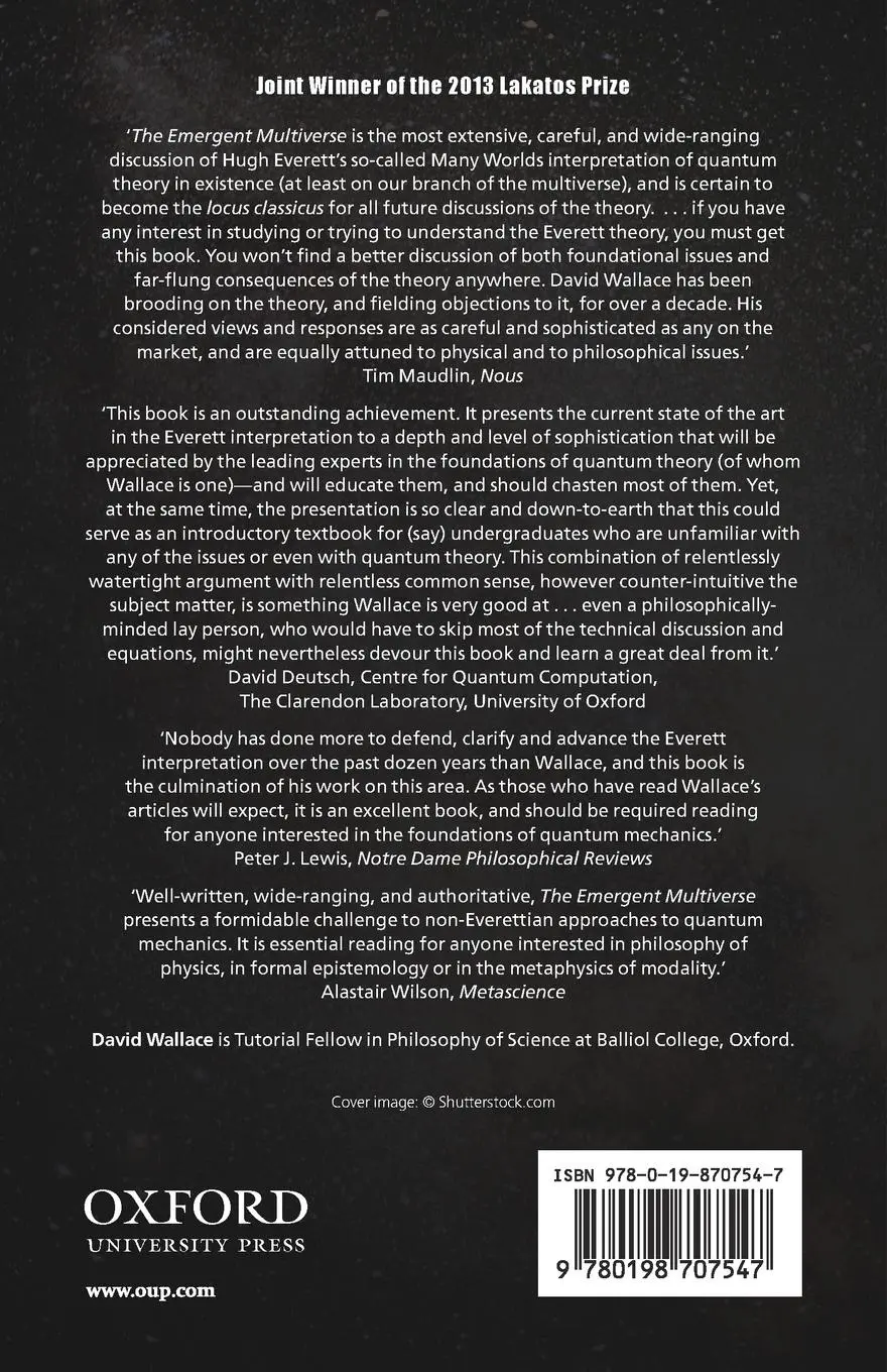 Rückseite: 9780198707547 | The Emergent Multiverse | David Wallace | Taschenbuch | Englisch