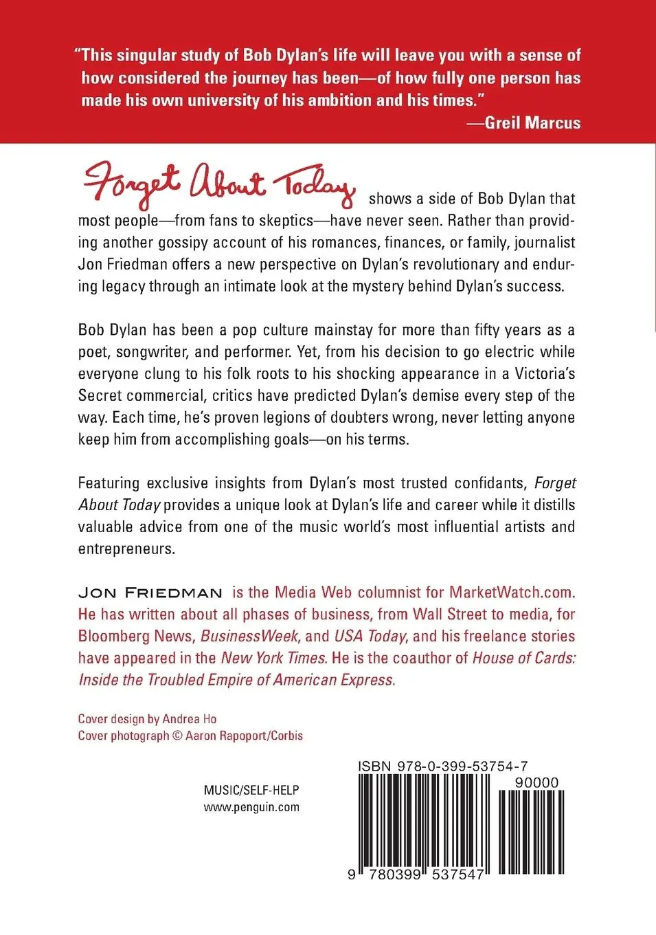Rückseite: 9780399537547 | Forget About Today | Jon Friedman | Taschenbuch | Buch | Englisch
