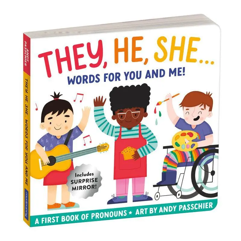 Cover: 9780735377547 | They, He, She: Words for You and Me Board Book | Mudpuppy | Englisch