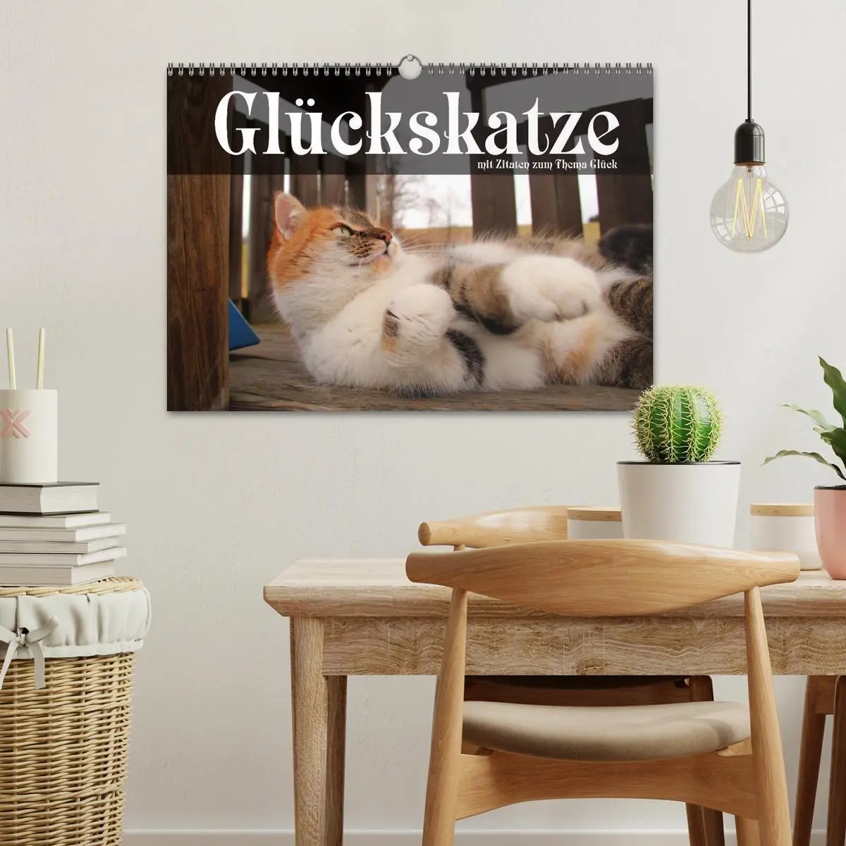 Bild: 9783516117547 | Glückskatze - Mit Zitaten zum Thema Glück (Wandkalender 2026 DIN A3...