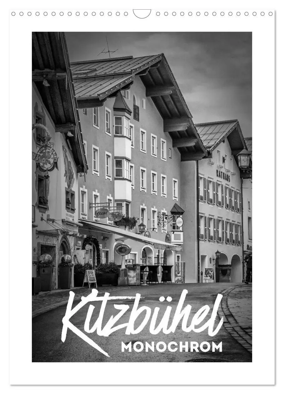 Cover: 9783516427547 | Kitzbühel Monochrom (Wandkalender 2026 DIN A3 hoch), CALVENDO...