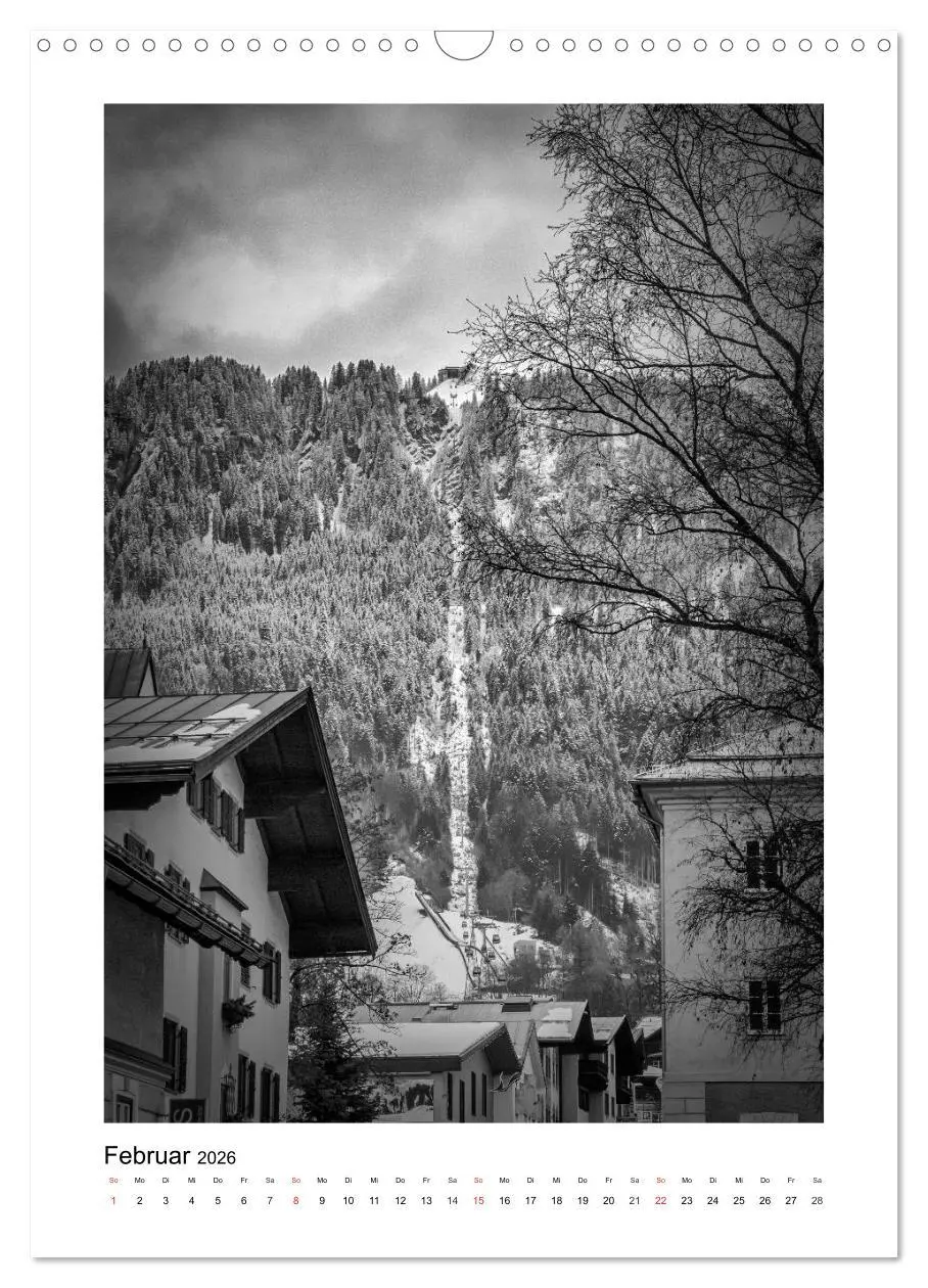 Bild: 9783516427547 | Kitzbühel Monochrom (Wandkalender 2026 DIN A3 hoch), CALVENDO...
