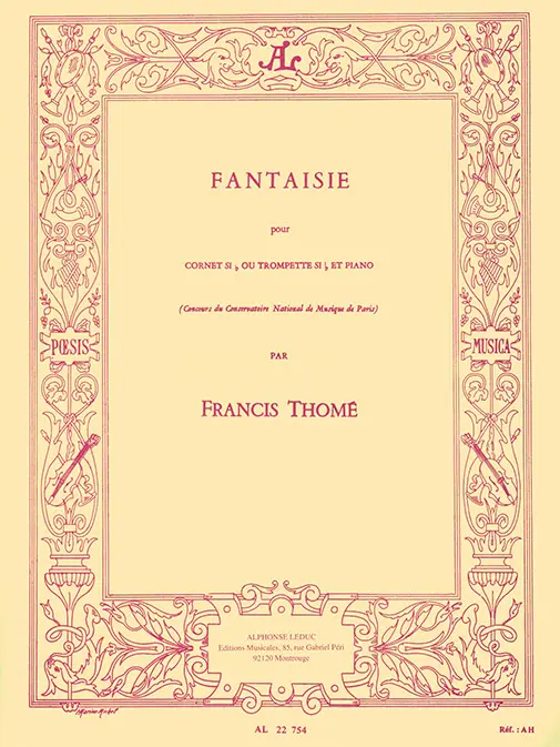 Cover: 9790046227547 | Fantaisie | Francis Thomé | Buch | Alphonse Leduc | EAN 9790046227547