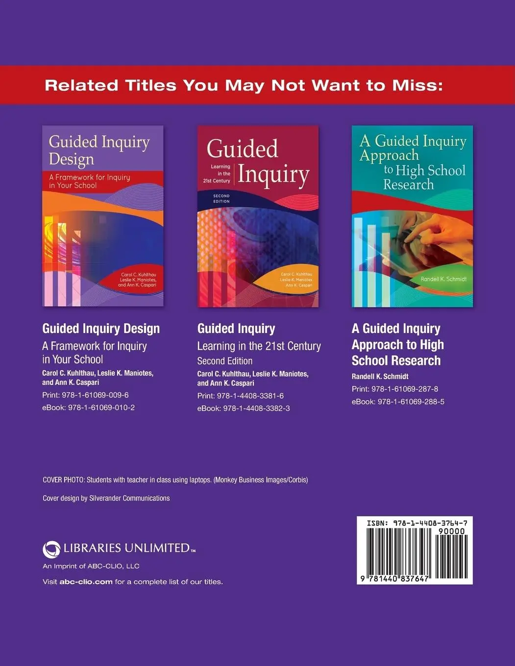 Rückseite: 9781440837647 | Guided Inquiry Design in Action | Middle School | Maniotes (u. a.)