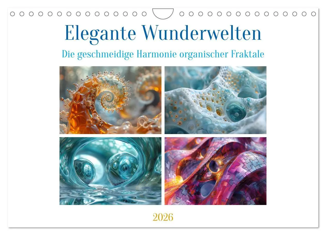 Cover: 9783457327647 | Elegante Wunderwelten (Wandkalender 2026 DIN A4 quer), CALVENDO...
