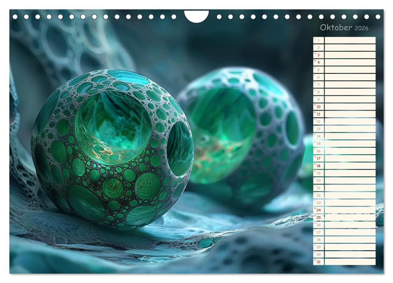 Bild: 9783457327647 | Elegante Wunderwelten (Wandkalender 2026 DIN A4 quer), CALVENDO...