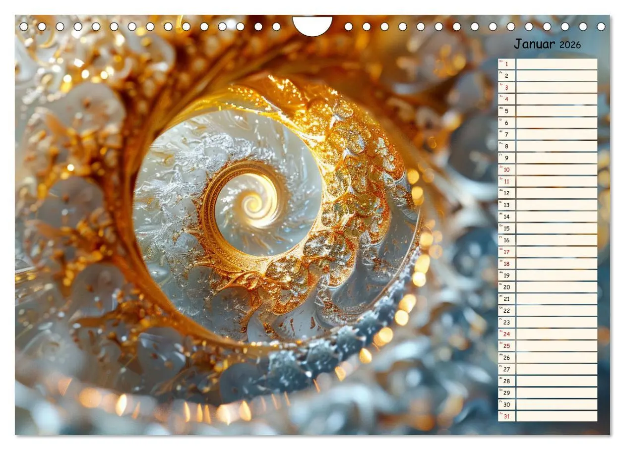 Bild: 9783457327647 | Elegante Wunderwelten (Wandkalender 2026 DIN A4 quer), CALVENDO...