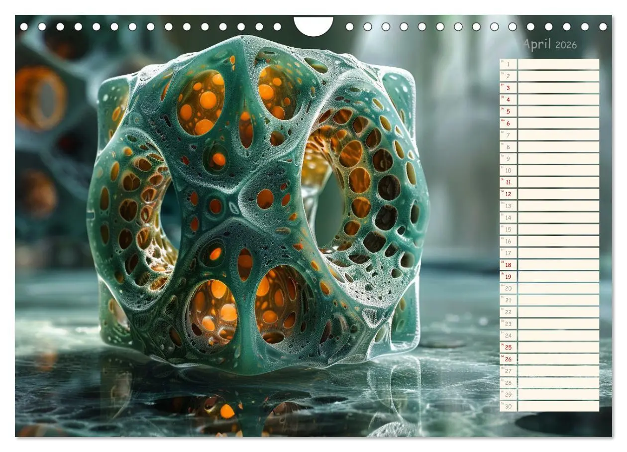Bild: 9783457327647 | Elegante Wunderwelten (Wandkalender 2026 DIN A4 quer), CALVENDO...