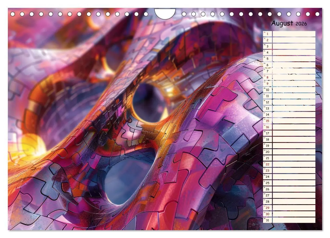 Bild: 9783457327647 | Elegante Wunderwelten (Wandkalender 2026 DIN A4 quer), CALVENDO...
