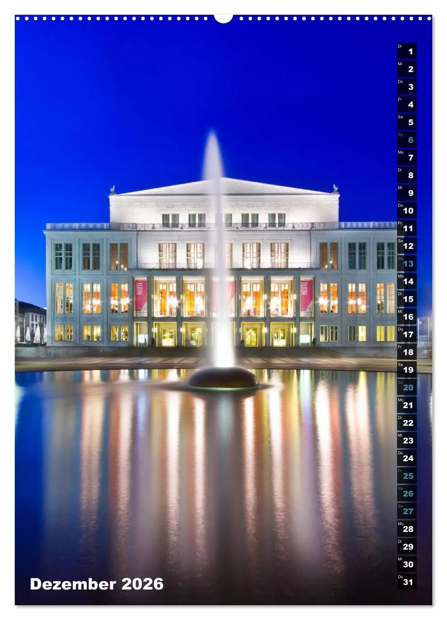 Bild: 9783516417647 | Mein Leipzig (Wandkalender 2026 DIN A2 hoch), CALVENDO Monatskalender