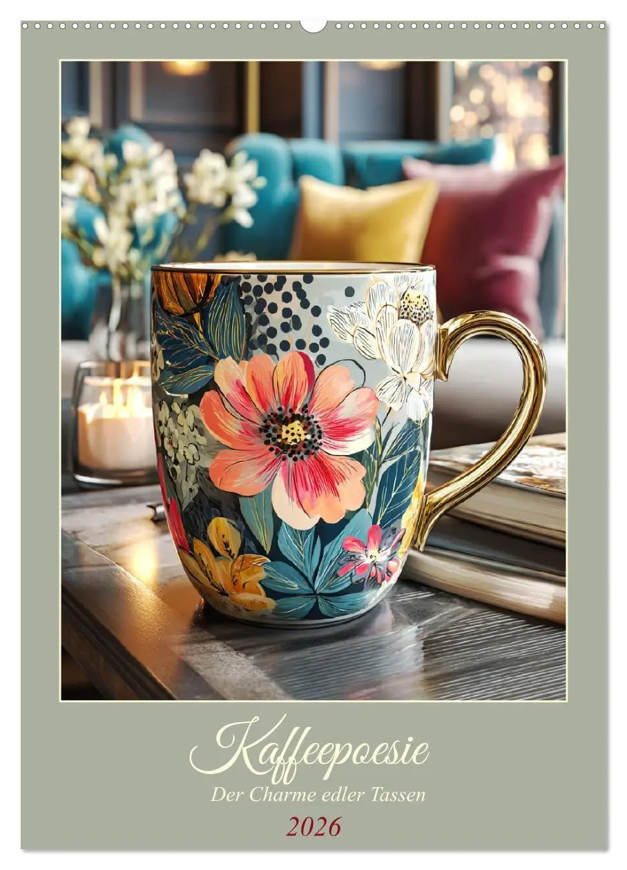Cover: 9783516727647 | Kaffeepoesie. Der Charme edler Tassen (Wandkalender 2026 DIN A2...