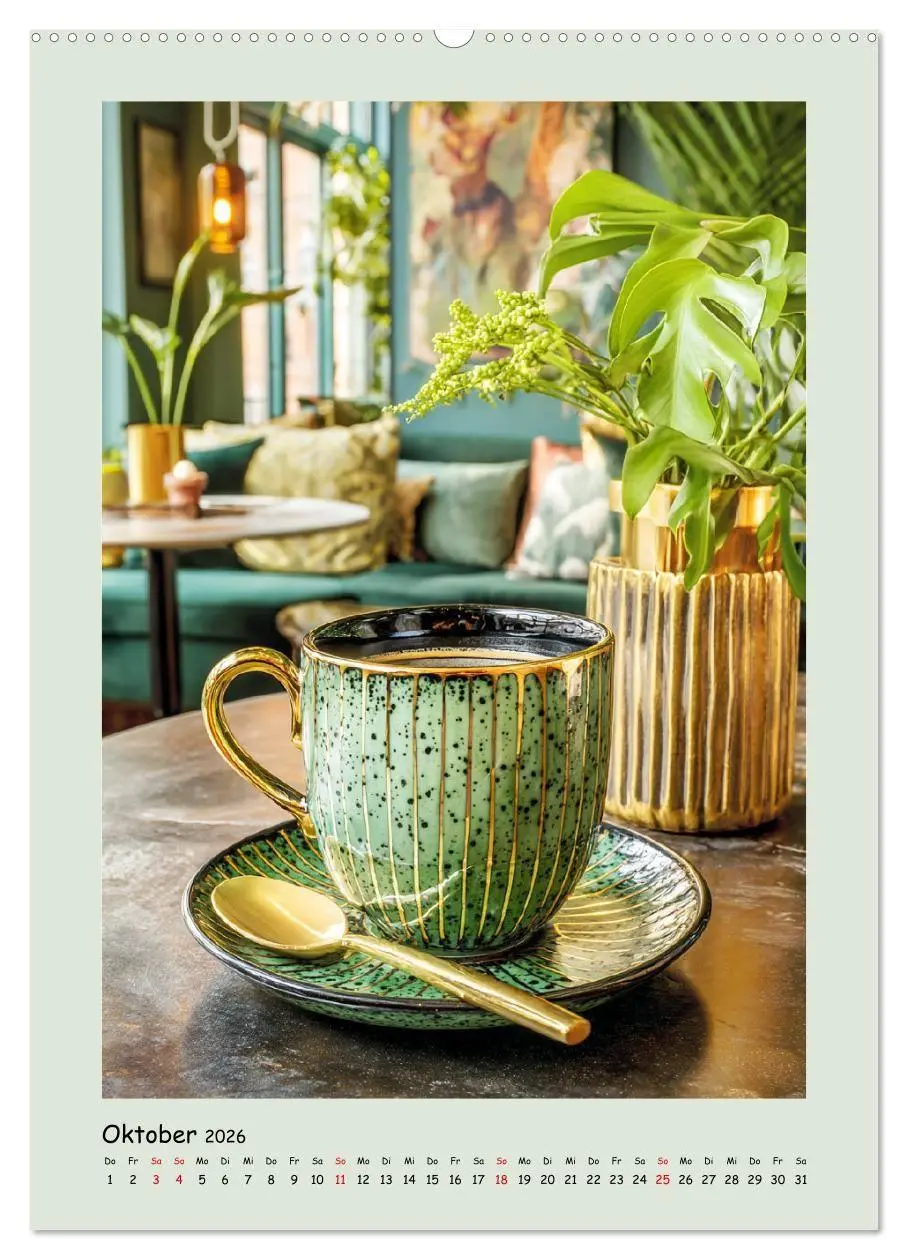 Bild: 9783516727647 | Kaffeepoesie. Der Charme edler Tassen (Wandkalender 2026 DIN A2...