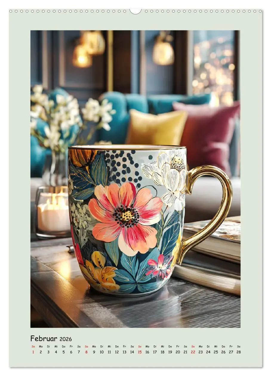 Bild: 9783516727647 | Kaffeepoesie. Der Charme edler Tassen (Wandkalender 2026 DIN A2...