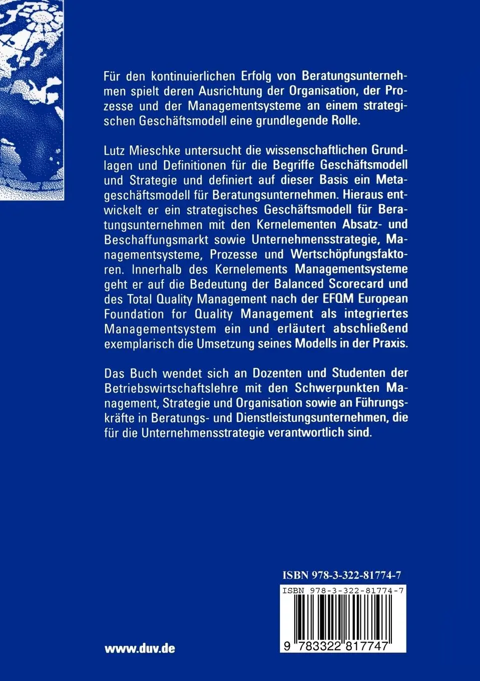 Rückseite: 9783322817747 | Strategisches Geschäftsmodell der Informationstechnologieberatung