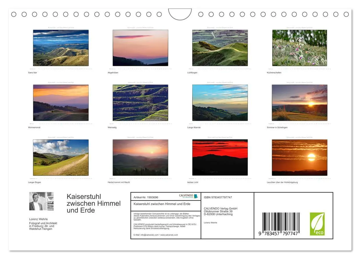 Bild: 9783457797747 | Kaiserstuhl zwischen Himmel und Erde (Wandkalender 2026 DIN A4...