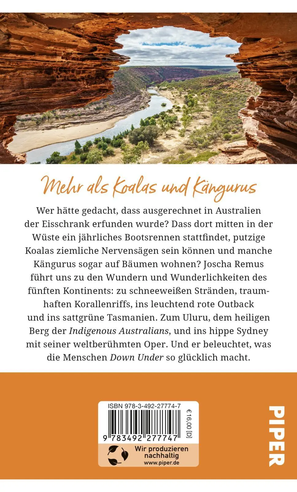 Rückseite: 9783492277747 | Gebrauchsanweisung für Australien | Joscha Remus | Taschenbuch | 2023