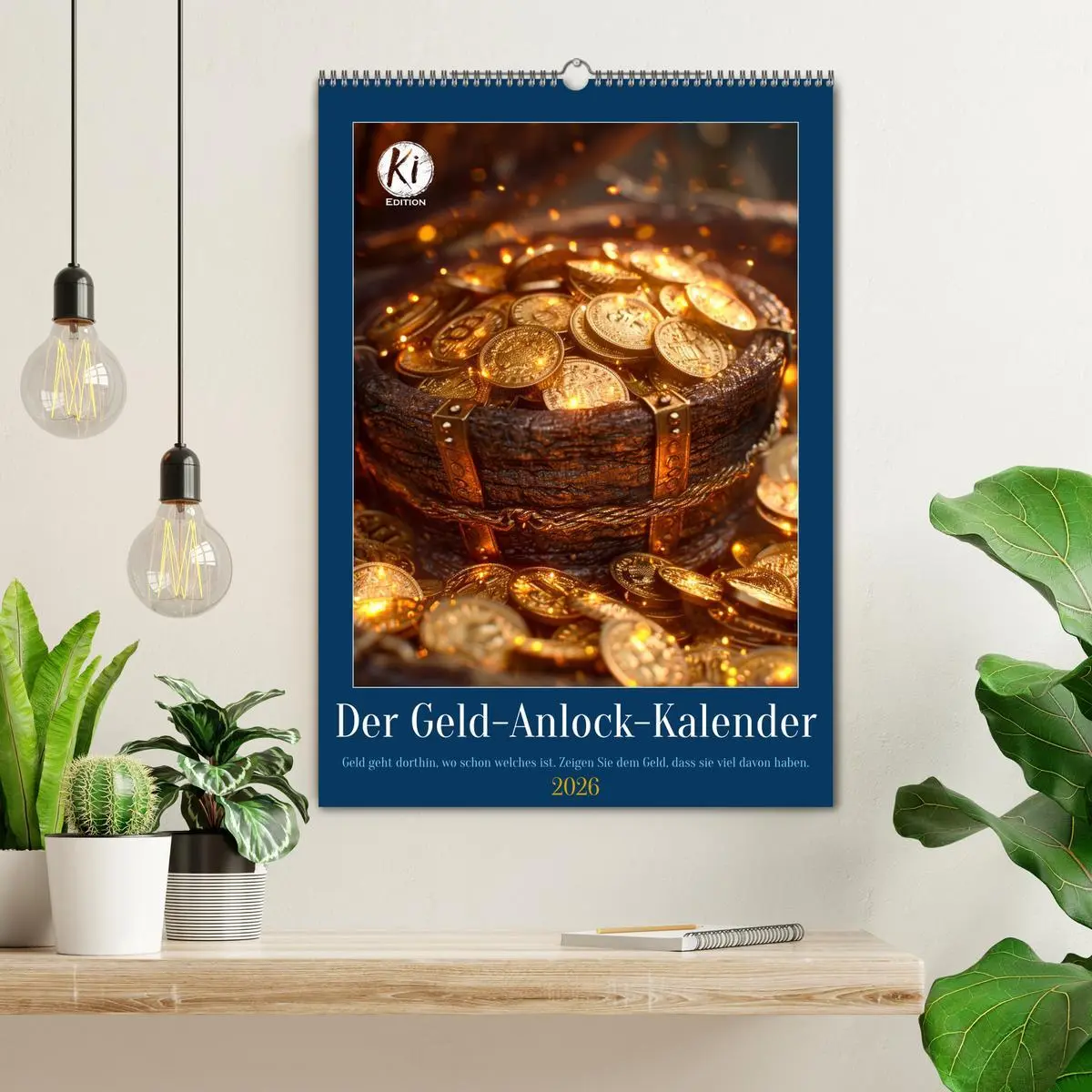 Bild: 9783516267747 | Der Geld-Anlock-Kalender (Wandkalender 2026 DIN A2 hoch), CALVENDO...