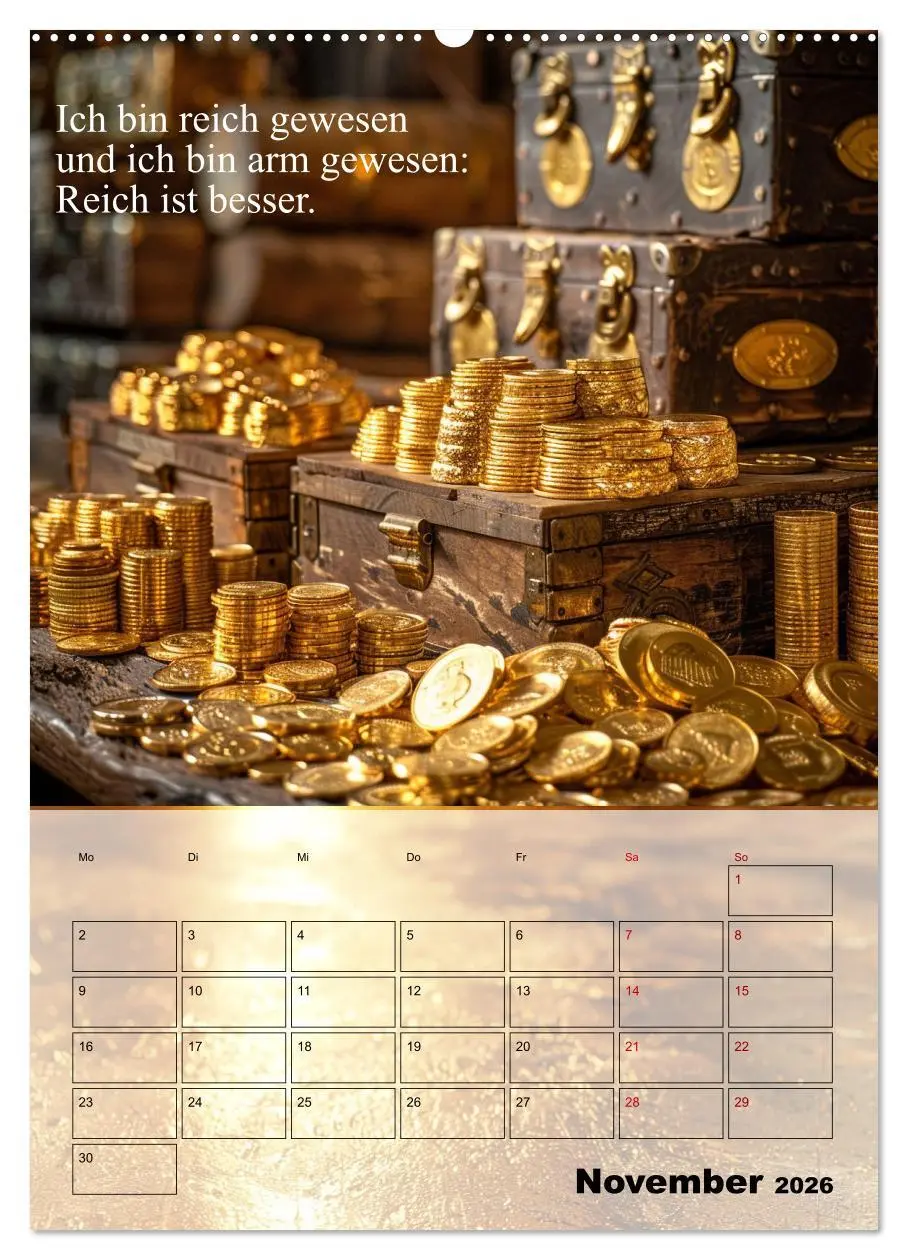 Bild: 9783516267747 | Der Geld-Anlock-Kalender (Wandkalender 2026 DIN A2 hoch), CALVENDO...