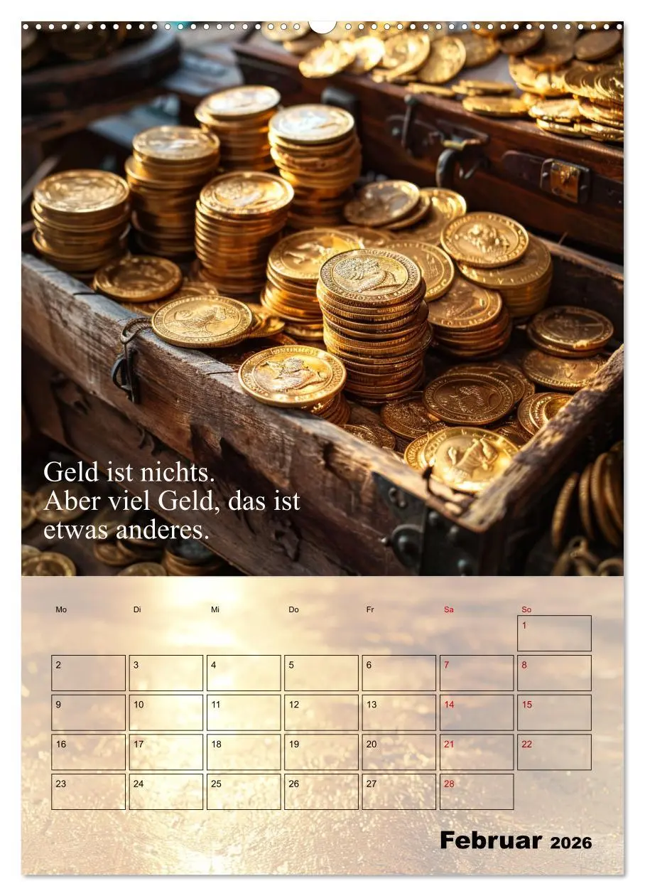 Bild: 9783516267747 | Der Geld-Anlock-Kalender (Wandkalender 2026 DIN A2 hoch), CALVENDO...