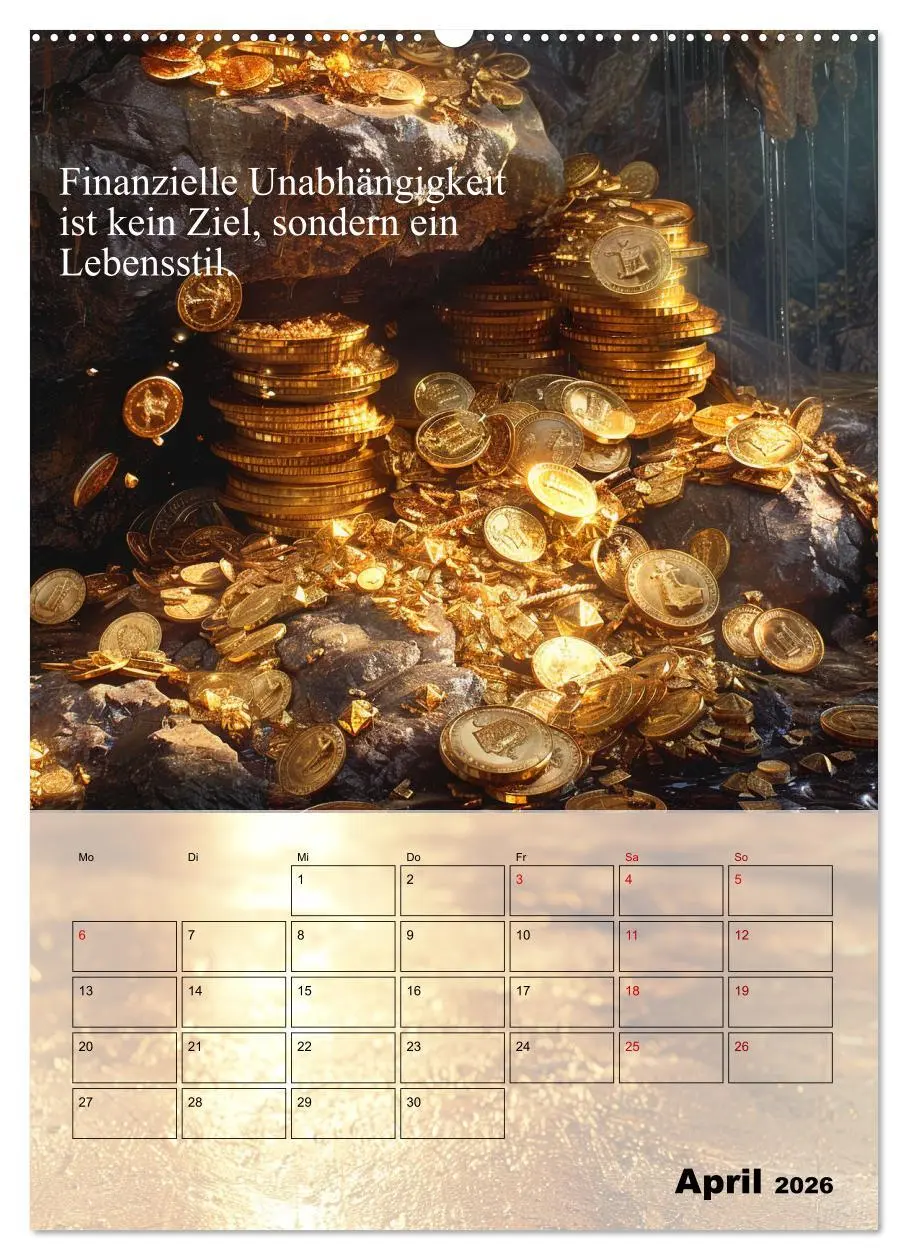 Bild: 9783516267747 | Der Geld-Anlock-Kalender (Wandkalender 2026 DIN A2 hoch), CALVENDO...