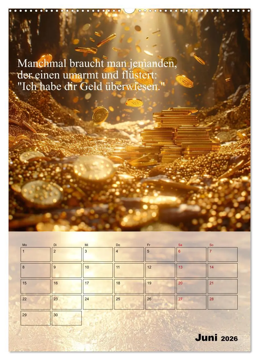 Bild: 9783516267747 | Der Geld-Anlock-Kalender (Wandkalender 2026 DIN A2 hoch), CALVENDO...