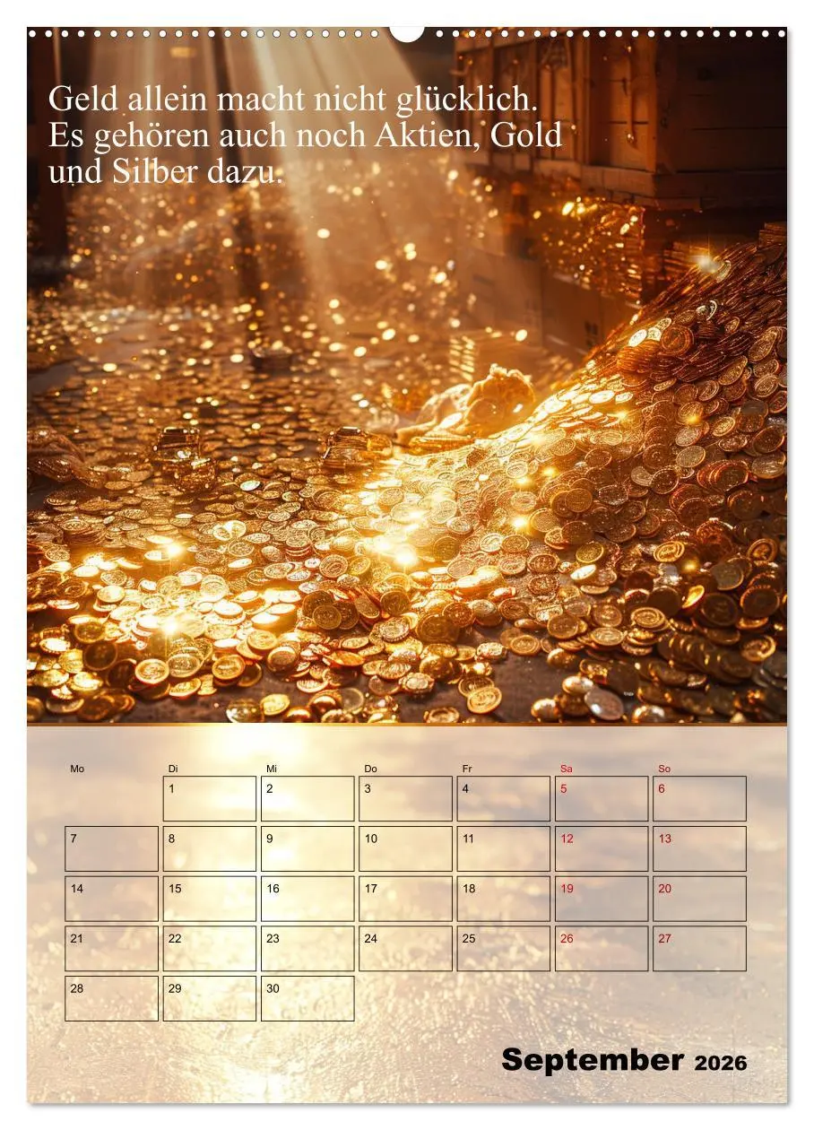 Bild: 9783516267747 | Der Geld-Anlock-Kalender (Wandkalender 2026 DIN A2 hoch), CALVENDO...