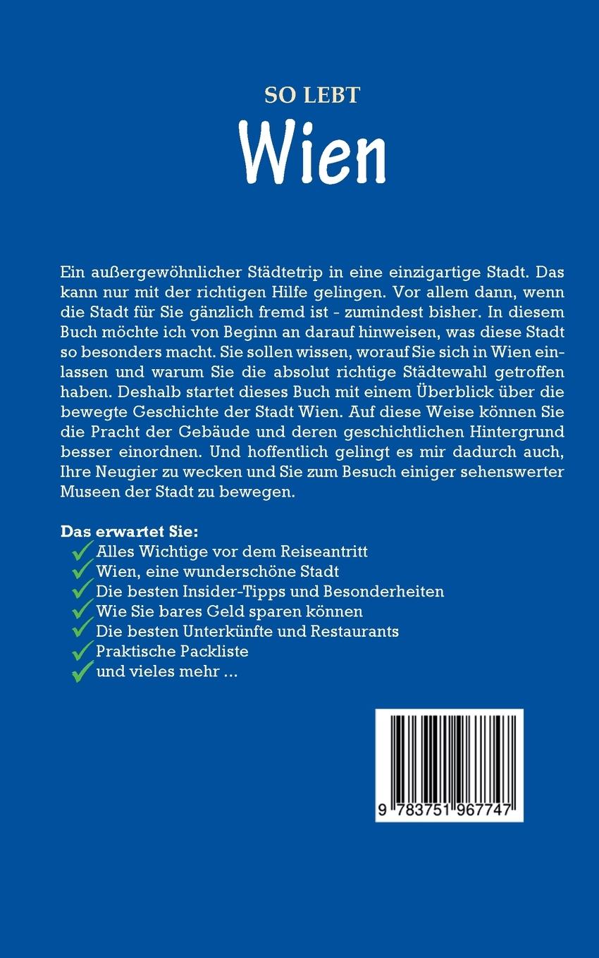 Rückseite: 9783751967747 | So lebt Wien: Der perfekte Reiseführer für einen unvergesslichen...