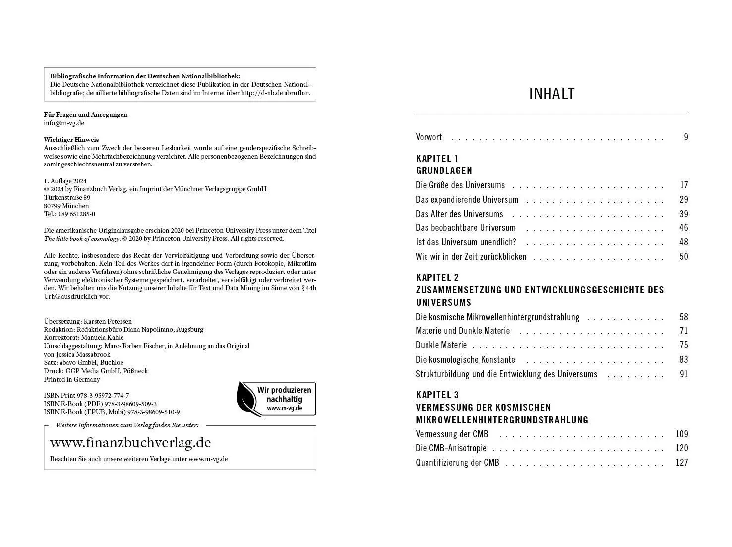 Bild: 9783959727747 | Das kleine Buch der Kosmologie | Lyman Page | Buch | 208 S. | Deutsch
