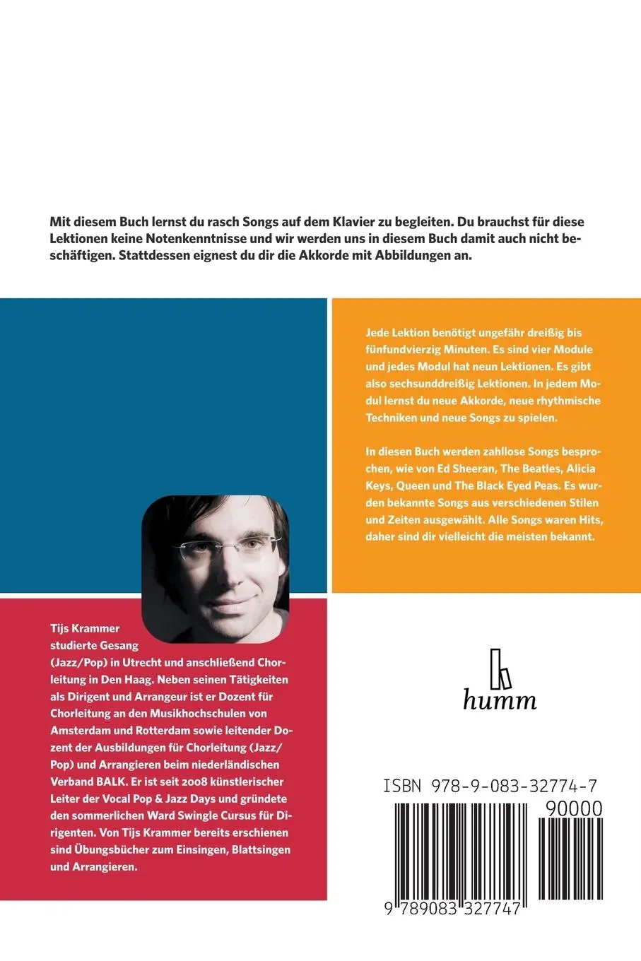 Rückseite: 9789083327747 | Akkorde auf dem Klavier, Teil II | Tijs Krammer | Taschenbuch | 2023