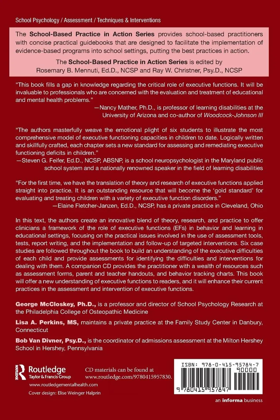 Rückseite: 9780415957847 | Assessment and Intervention for Executive Function Difficulties | Buch