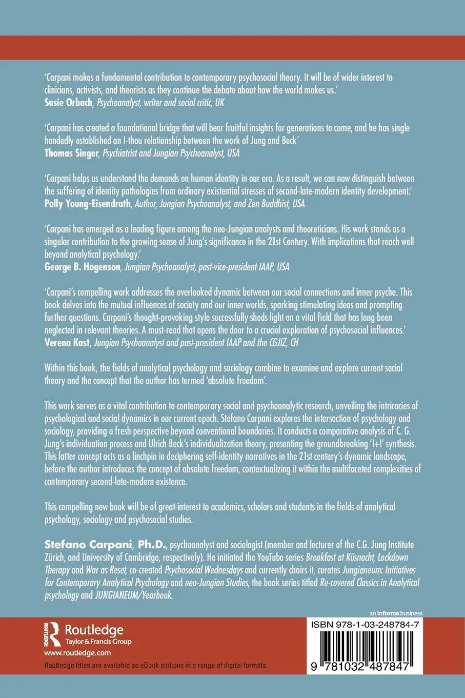 Rückseite: 9781032487847 | Absolute Freedom | Stefano Carpani | Taschenbuch | Englisch | 2024